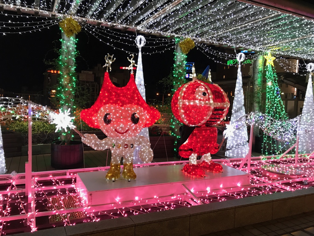 豊橋駅のイルミネーション 青山の家